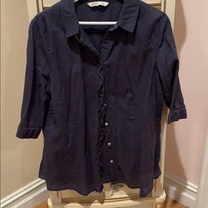 3/4 sleeve button shirt